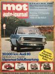 Mot Auto-journal`73.test: Audi80 +R16 vsCitroenGS vsSimca1100 vsVW1600