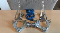 NEW Shimano Dura-Ace AX PD-7300 pedals toeclips and straps/Campagnolo