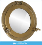 Viseće zidno ogledalo Ø 38 cm od aluminija i stakla - NOVO