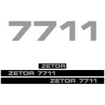 Zamjenske naljepnice za traktor Zetor 7711