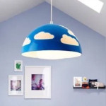 Začarajte dječju sobu: Ikea Skojing Viseća Lampa u Plavom s Oblacima