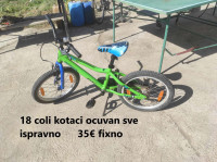 djeciji bicikli 18 coli kotaci ocuvan ispravan