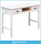 Konzolni stol antikni bijeli 110 x 45 x 76 cm drveni - NOVO