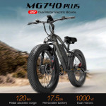 LANKELEISI MG740 PLUS Električni bicikl 26*4.0'' Gume 1000W*2 motor