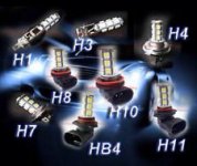 LED ŽARULJE -H1,H3,H4,H7,H8,H11,HB3,HB4