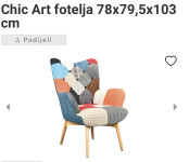 Chic Art Fotellja i tabure