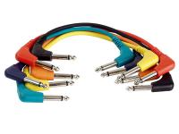 [PC-005-0075] Kabel 6,3mm mono M kutni / 6,3mm mono M kutn,6kom, 0,75m