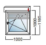 NAJJEFTINIJI PVC PROZOR SA ROLETOM U HR! - 100X100 +PVC ROLETA