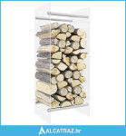 Stalak za drva za ogrjev prozirni 40 x 35 x 100 kaljeno staklo - NOVO