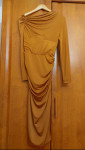 Narančasta midi haljina, NOVO, 38vel