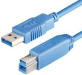 USB 3.0 kabel od 3 metra A (M) na B (M), plavi, novi, nekorišten