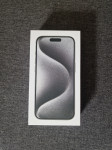Apple Iphone 15 PRO White Titanium. Nov/vakumiran, racun. !-POVOLJNO-!