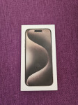 iPhone 15 pro 256gb Natural Titanium Novo
