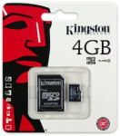 10 x 4GB KINGSTON microSDHC sa microSD adapterom, novo! zapakirano.