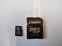 Kingston micro SD - 4 GB  + adapter + čitač kartice