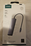 Ugreen USB-C dock, model CM512, 7u1, aluminijski, novo, HR jamstvo!