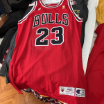 Jordan 1996-97 Chicago Bulls 50 Anniversary Nike Pro Cut Game Jersy