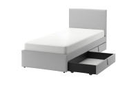 Novi nekorišteni Ikea GLADSTAD krevet 90x200cm sa ladicama i madracem