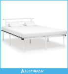 Okvir za krevet bijeli metalni 140 x 200 cm - NOVO