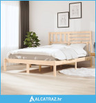 Okvir za krevet od masivne borovine 160 x 200 cm - NOVO