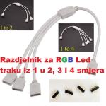 4 Pin 1 do 2,3,4 Priključka Ženski razdjelni Kabel za LED RGB 5050