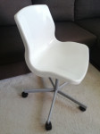 Stolica Snille IKEA, bijela radna stolica, 1 kom