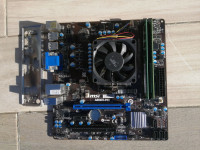 Matična MSI A88XM-P33 s AMD A6-6420K hladnjak  FM2+