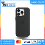 Maskica Apple iPhone 15 Pro Silicone Case with MagSafe Black