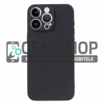 Mat TPU silikonska zaštitna maskica iPhone 15 Pro Max crna