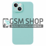 Mat TPU silikonska zaštitna maskica iPhone 15 svijetlo plava