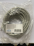 Ethernet patch kabel 10m , Cat 5e, sivii, Value 21.99.0510B, novo