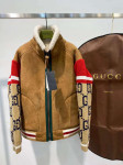 Gucci - Logo-Jacquard and Shearling Jacket - Brown