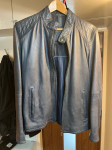 Massimo Dutti tamnoplava kožna jakna - M veličina