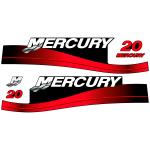 Zamjenske naljepnice za vanbrodski motor Mercury 20,25,30, (1999-2004)