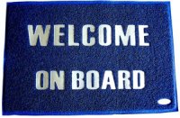 Tepih ukrasni s natpisom "Welcome On Board" - otirač za brod (70 kn)
