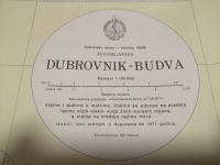 POMORSKA KARTA 100-28-DUBROVNIK-BUDVA