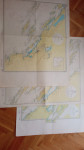 Stare pomorske karte 1:80000, br.204, br.205 i br.206