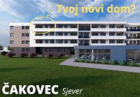 ČAKOVEC, TOP LOKACIJA–PENTHOUSE 85,78 m2, NOVOGRADNJA, GALERIJA SJEVER