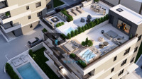 Okrug Gornji, penthouse stan, novogradnja, krovna terasa, bazen, 85 m2