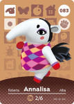 Animal Crossing amiibo kartica serija 1 broj 083 Annalisa