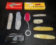 Kolekcija od 10 retro vintage džepnih noževa nož nožići