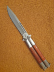 Nož leptir Albainox Wood brown