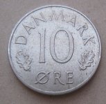 DENMARK 10 ORE 1973
