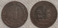 Germany 1 pfennig, 1950 "J" - Hamburg ***/