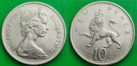United Kingdom 10 new pence, 1973 ***/