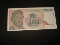 Jugoslavija 1000 dinara 1994.UNC (1 kom)
