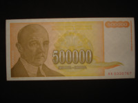 Novčanica Jugoslavija 500.000 dinara 1994.UNC