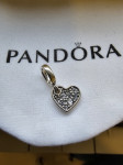 Privjesak Pandora Srebro sa zigom Srce