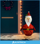 Ukrasna božićna figura Djeda Mraza LED luksuzna tkanina 120 cm - NOVO