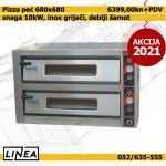 Pizza peć 2x680x680x150mm, samo 6799 kn+PDV - SUPER AKCIJA! LAGER